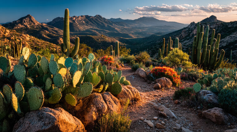 Arizona naturopath image, mountains, cactus, nature, scenic, clean.